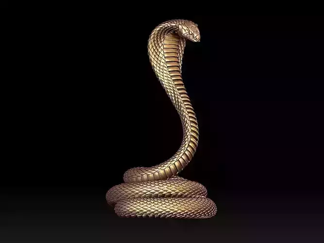 cobra golden snake 3D print model