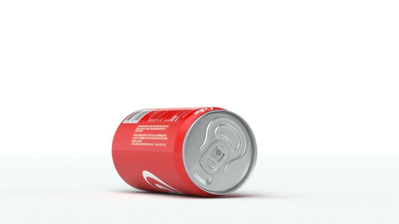Coca Cola can 75 oz 3D model_4