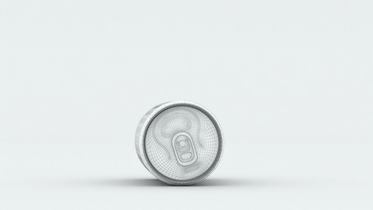 Coca Cola can 75 oz 3D model_8