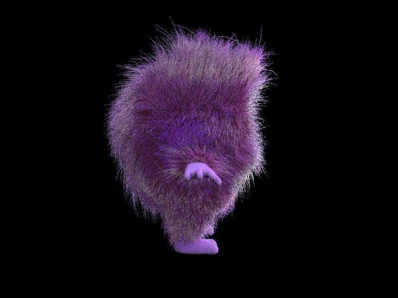 cartoon monster Low-poly 3D model_2