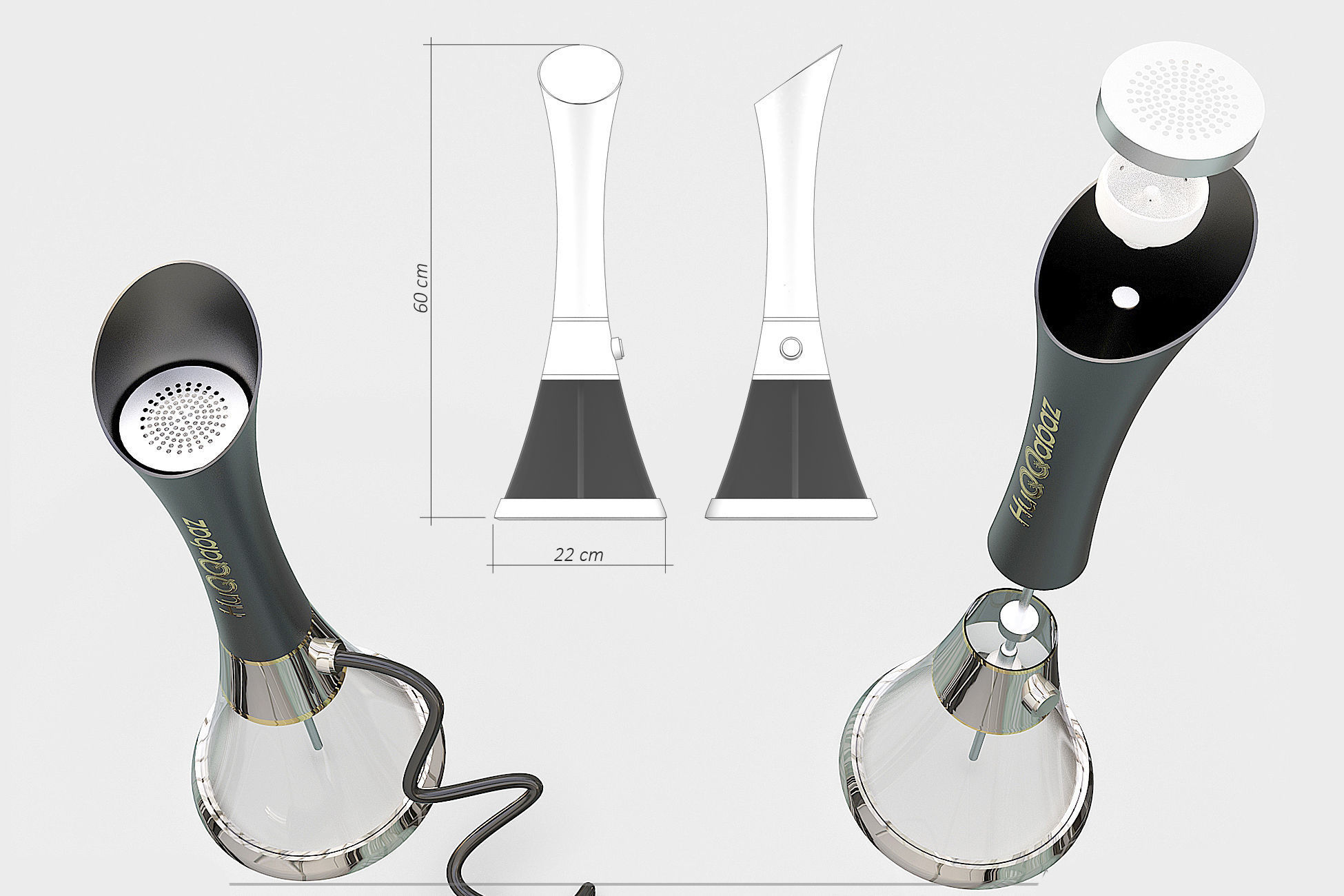 Hookah 3d NEW Design - very special product 3D model 3D model_1