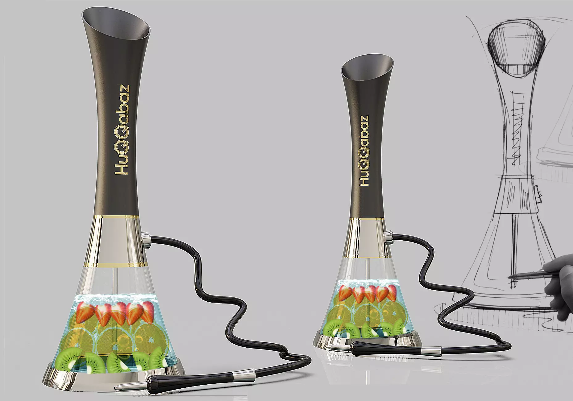 Hookah 3d NEW Design - very special product 3D model 3D model_0