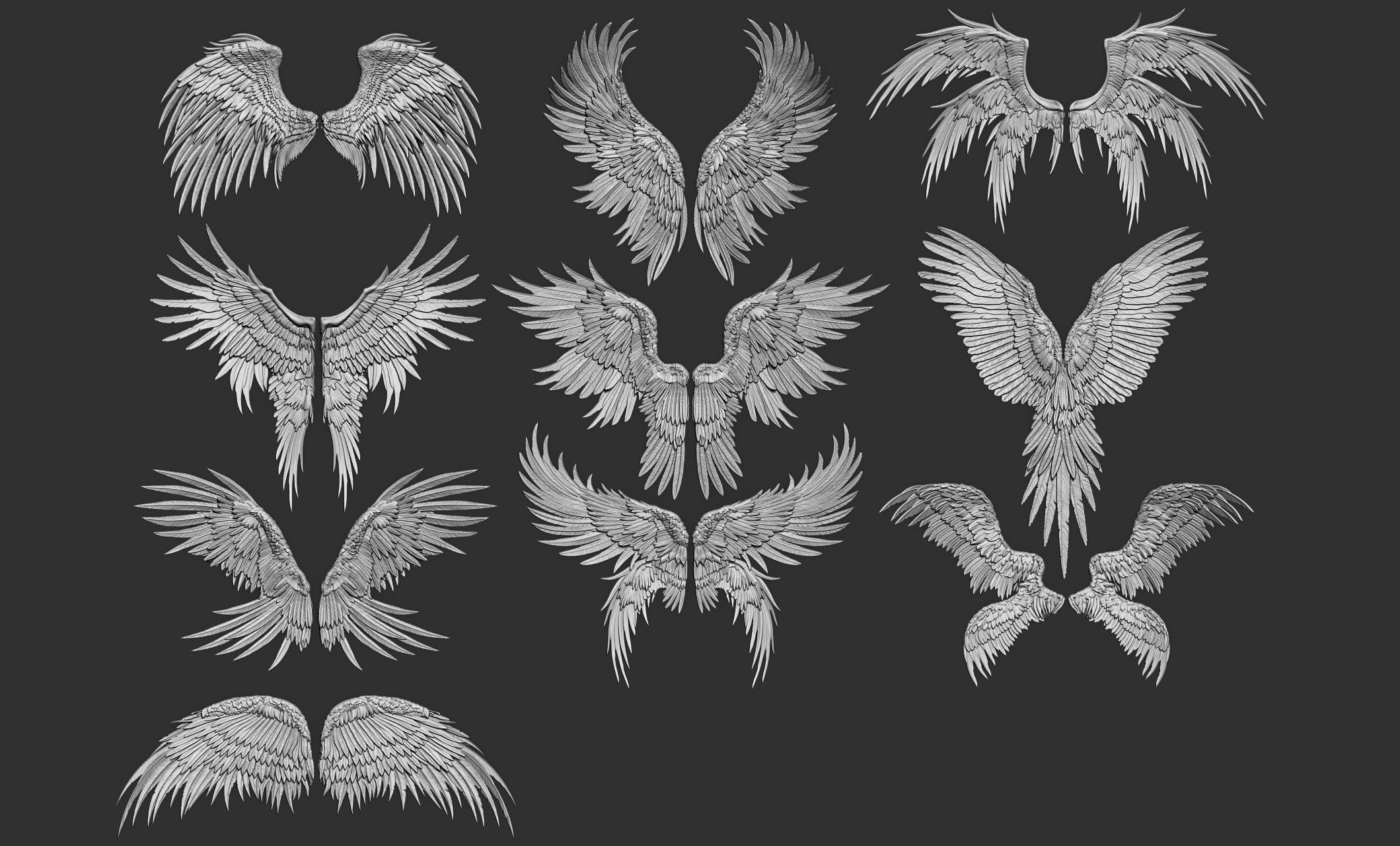 10 Wings 3D model_60