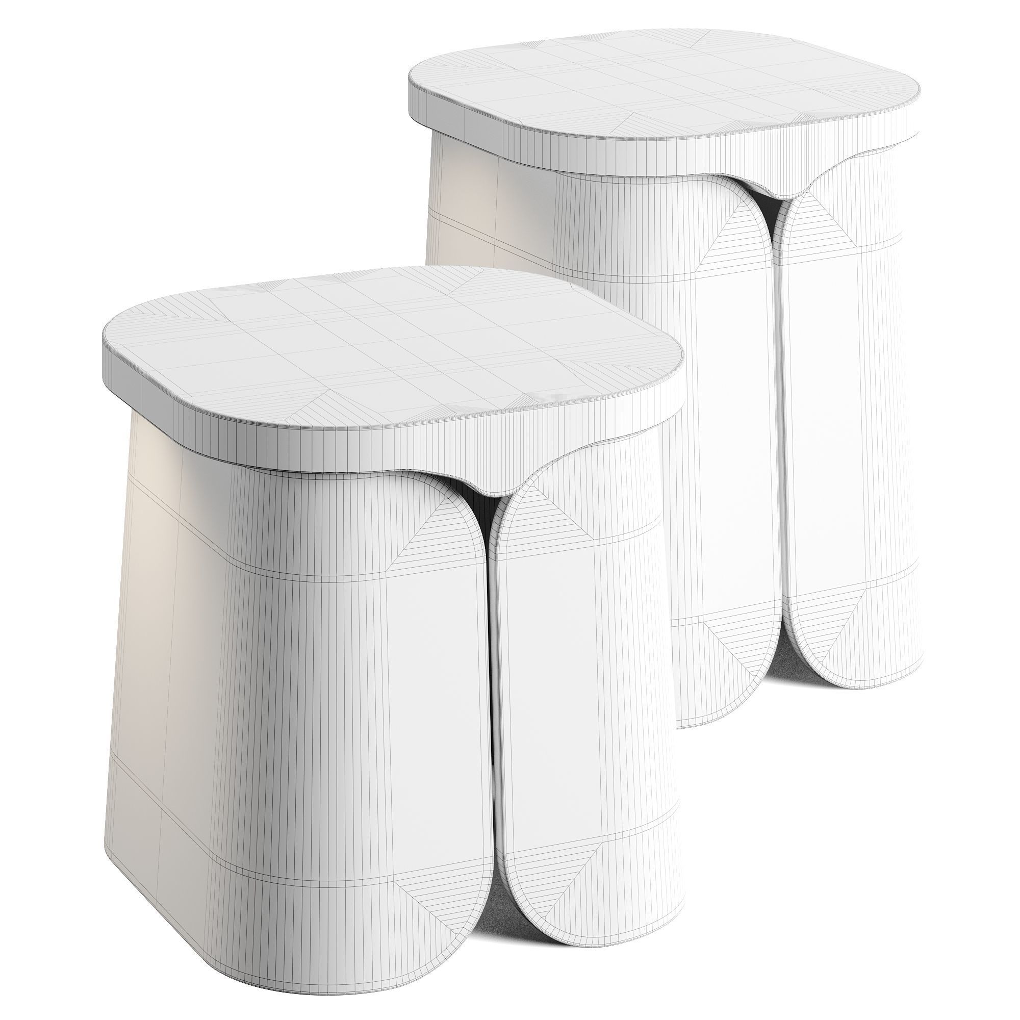 Collection Particuliere MIO Side Table Low-poly 3D model_6