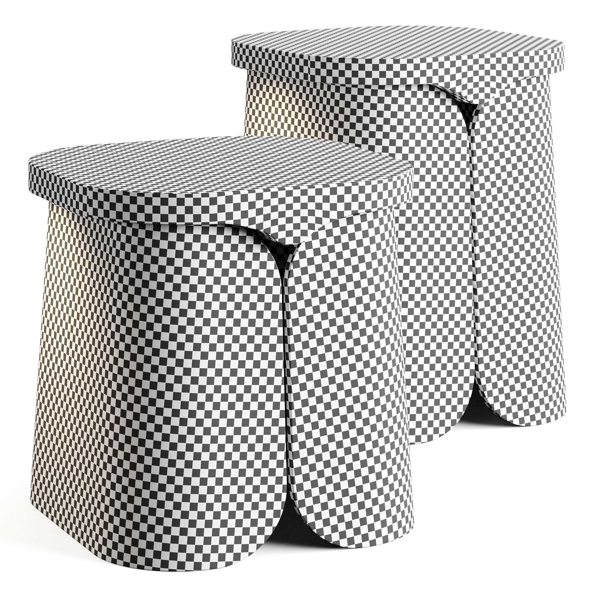 Collection Particuliere MIO Side Table Low-poly 3D model_5