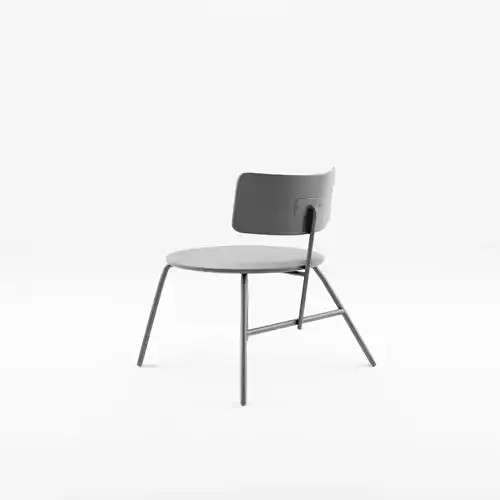 3D Model of a stylish lounge chair Low-poly 3D model