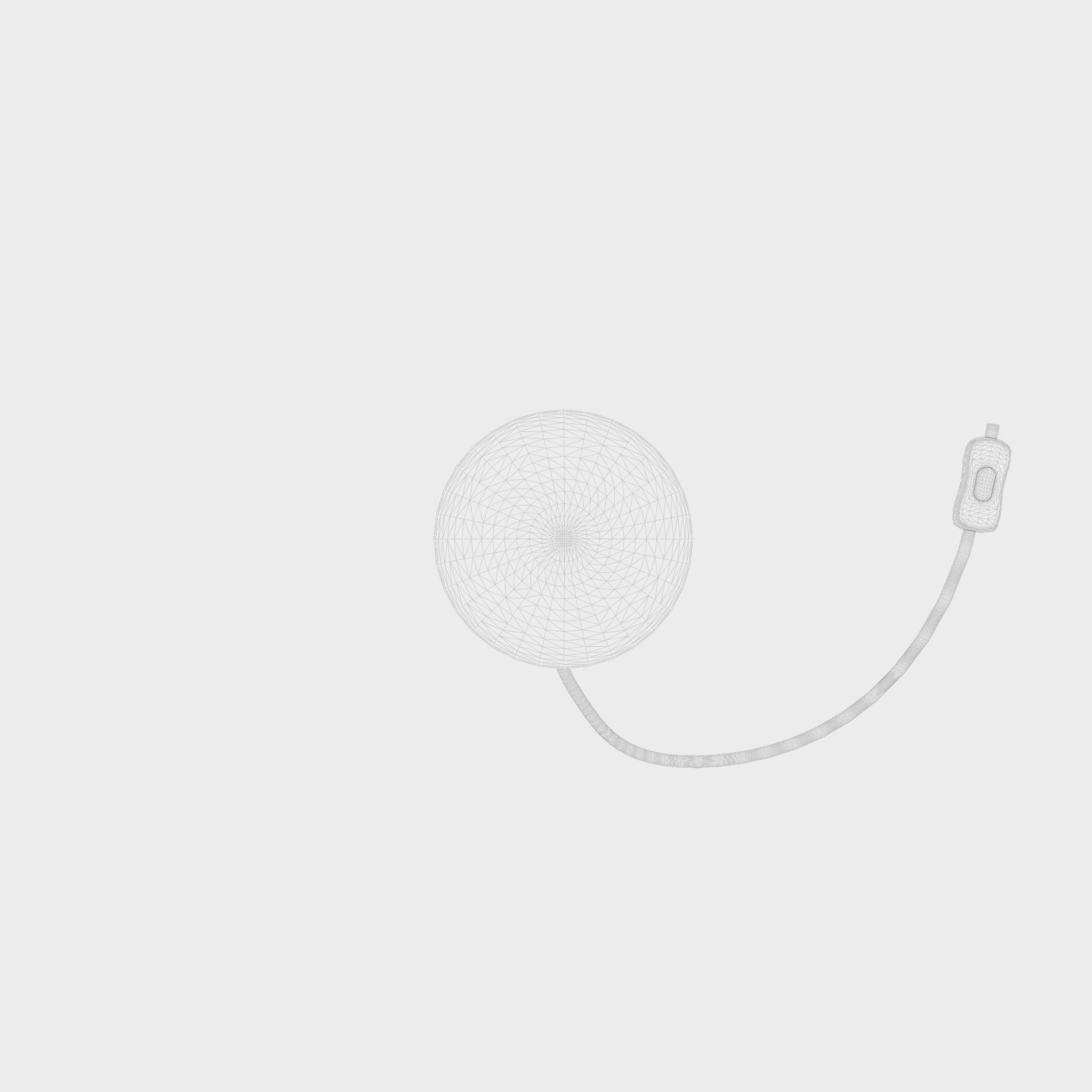 3D Model of Small cylindrical metal lamp base Low-poly 3D model_9