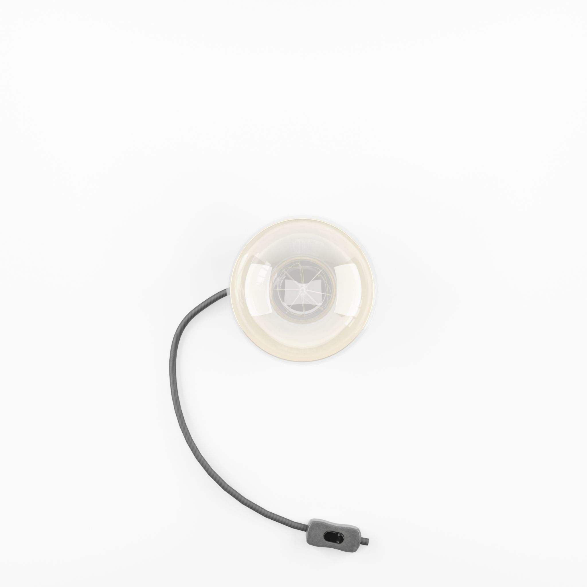 3D Model of Small cylindrical metal lamp base Low-poly 3D model_4