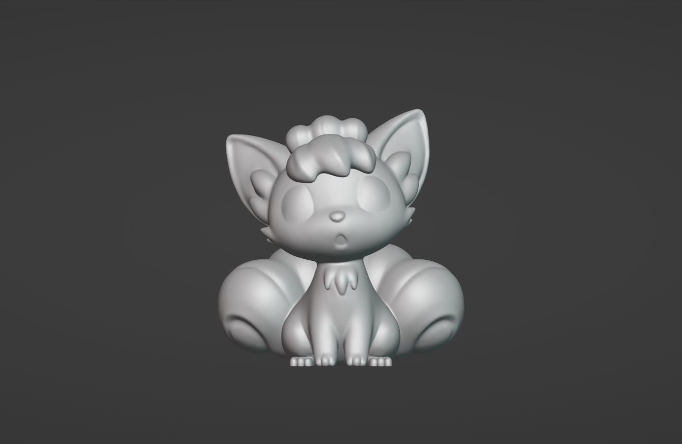 Vulpix - 3D print 3D print model_2
