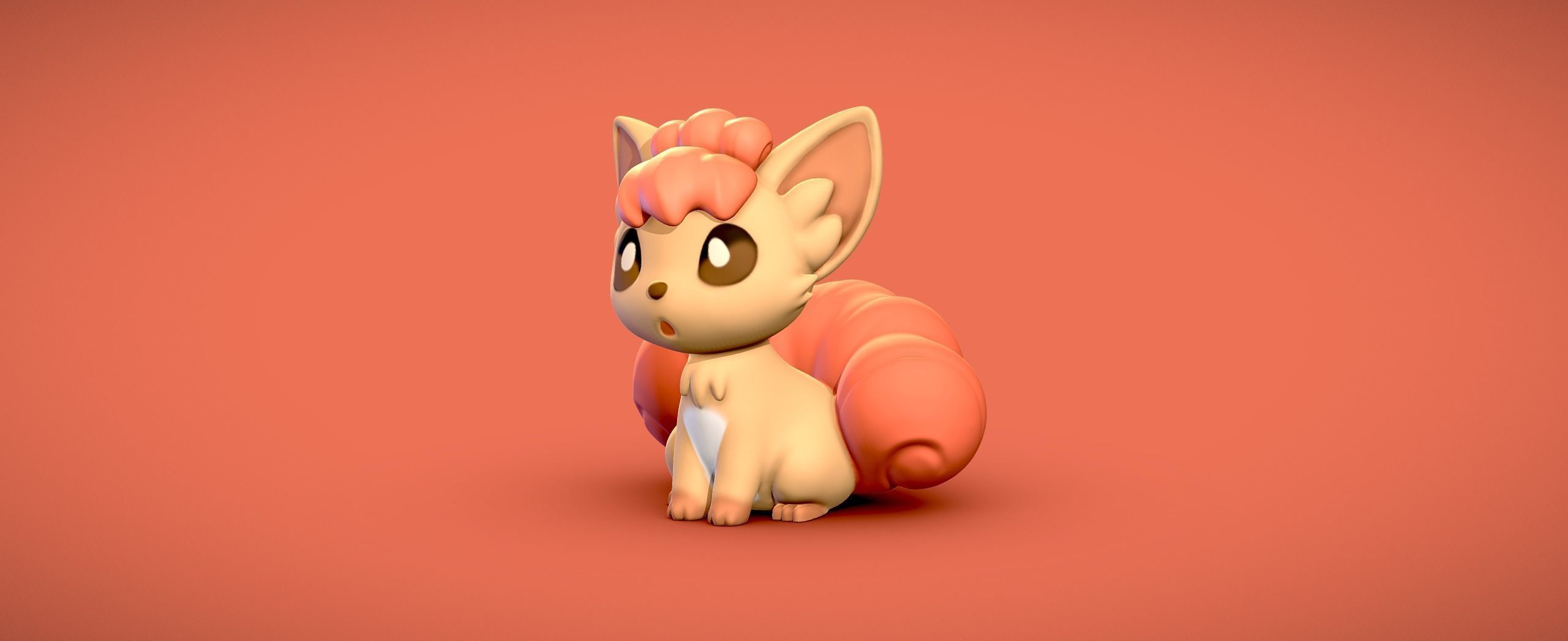 Vulpix - 3D print 3D print model_1
