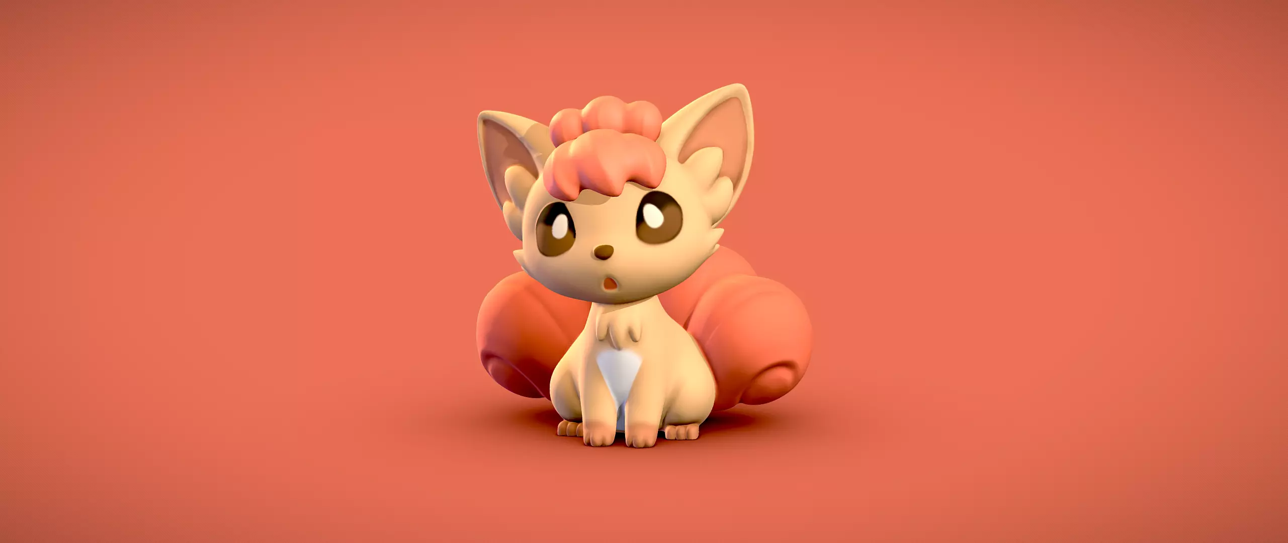 Vulpix - 3D print 3D print model_0