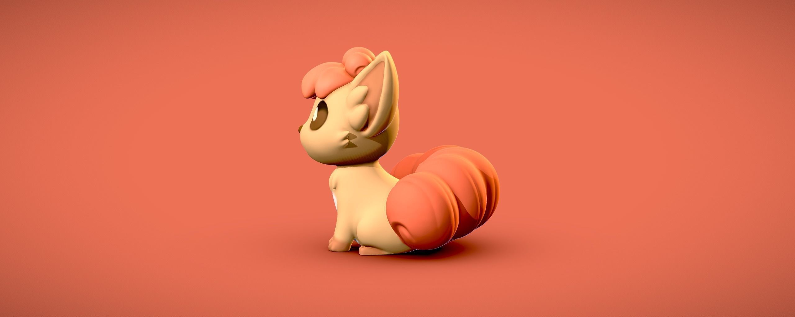 Vulpix - 3D print 3D print model_3