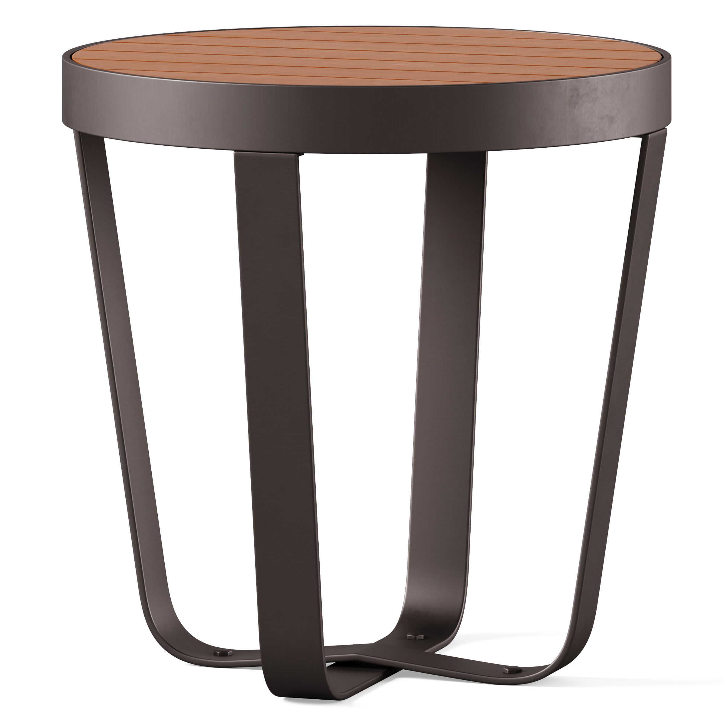 Park benches KARMA with litter bin by Concept urbain 3D model_9