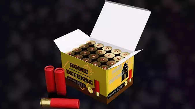 NZ Shotgun Ammo Low-poly 3D model
