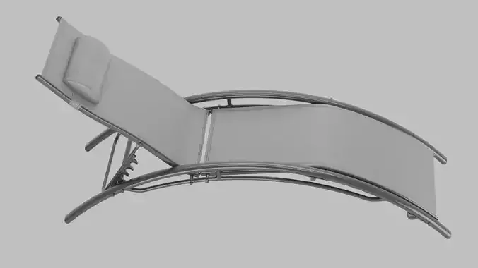  2-Piece Aluminum Chaise Lounge Outdoor Lounge Chair