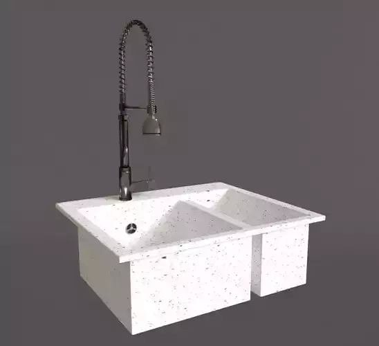 Kitchen faucet and sink