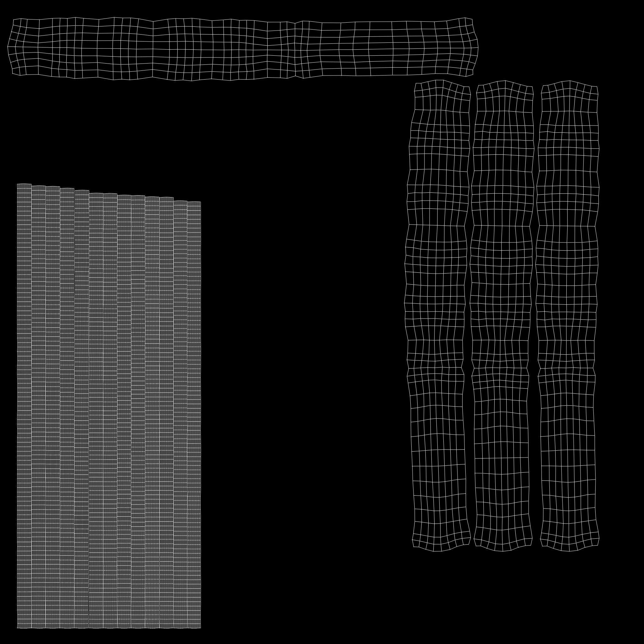 Full Female Rapper Outfit Low-poly 3D model_15