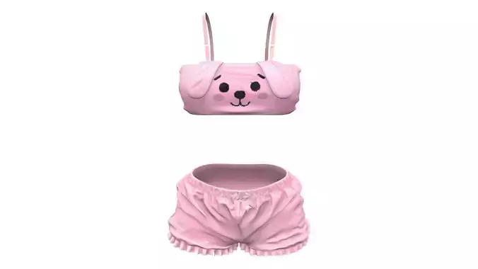 Pink Plush Sleepwear