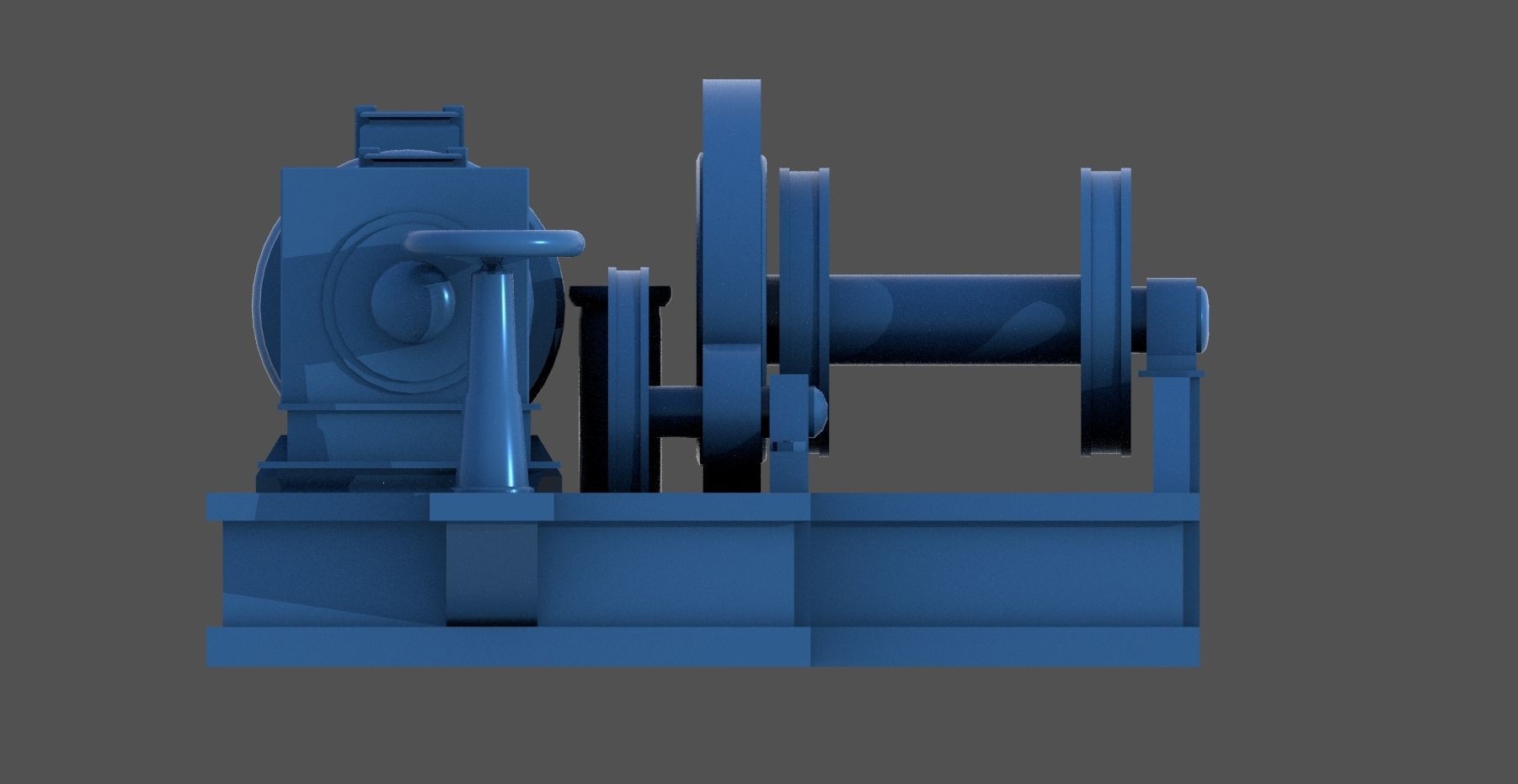 WW2 Littorio Class winches - Personal license - 1-200 scale 3D print model_7