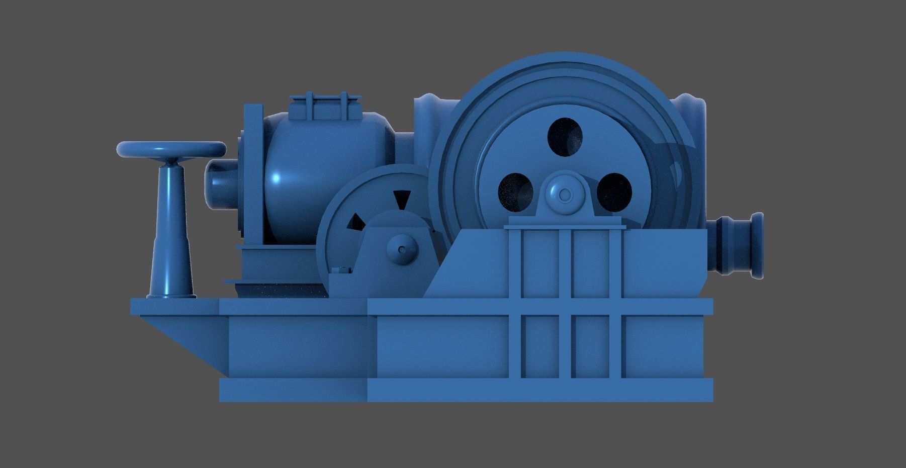 WW2 Littorio Class winches - Personal license - 1-200 scale 3D print model_9