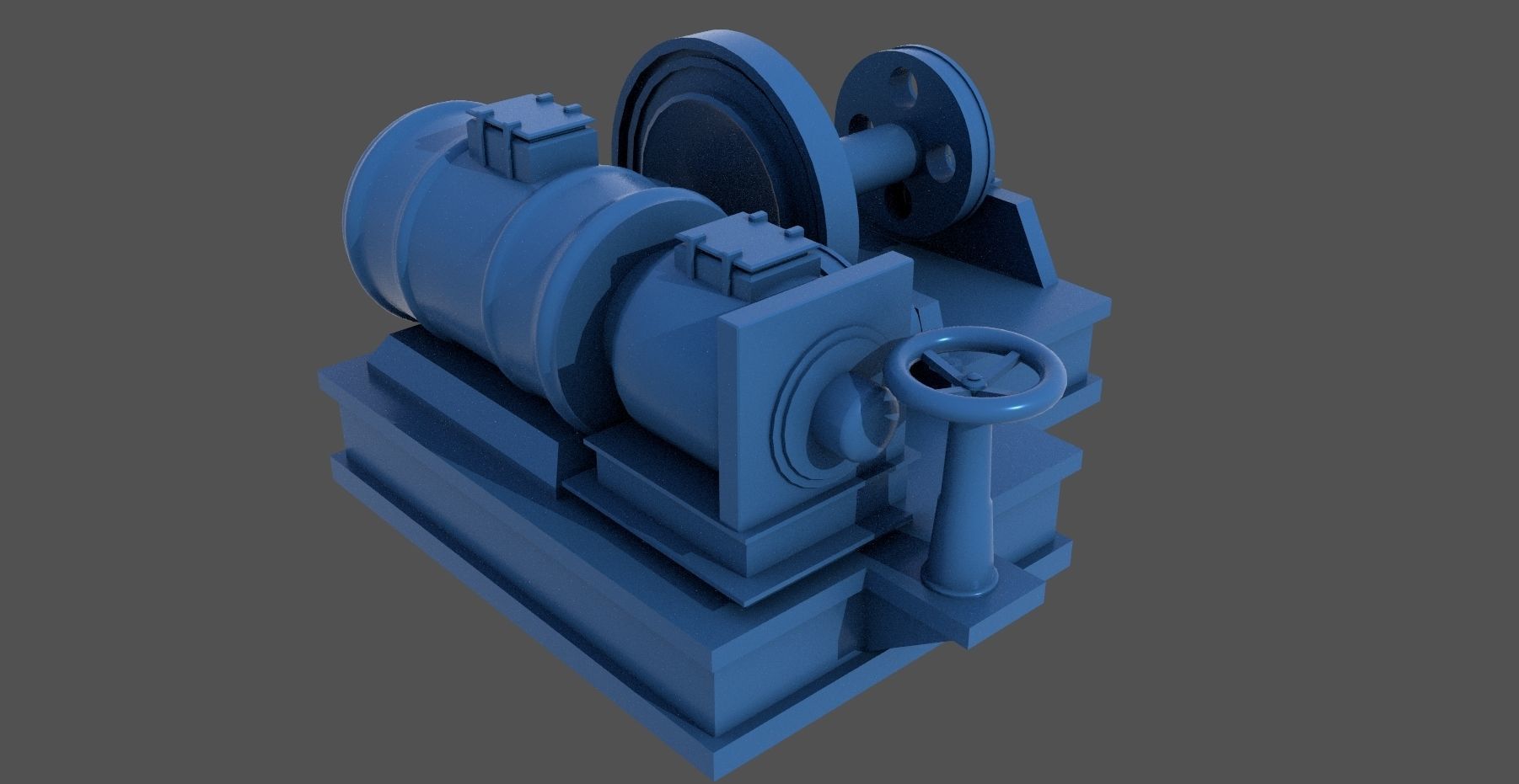 WW2 Littorio Class winches - Personal license - 1-200 scale 3D print model_1