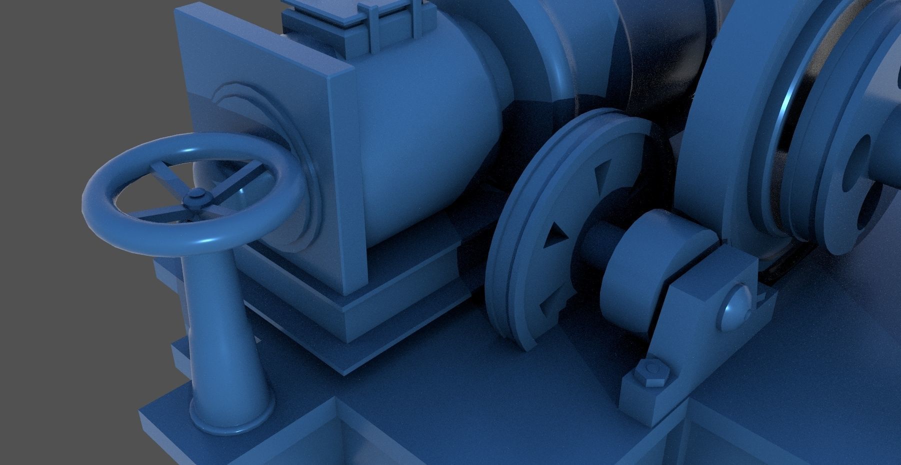 WW2 Littorio Class winches - Personal license - 1-200 scale 3D print model_4