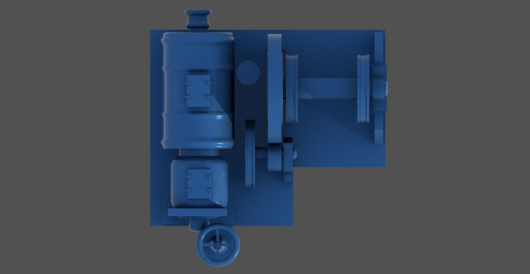 WW2 Littorio Class winches - Personal license - 1-200 scale 3D print model_11