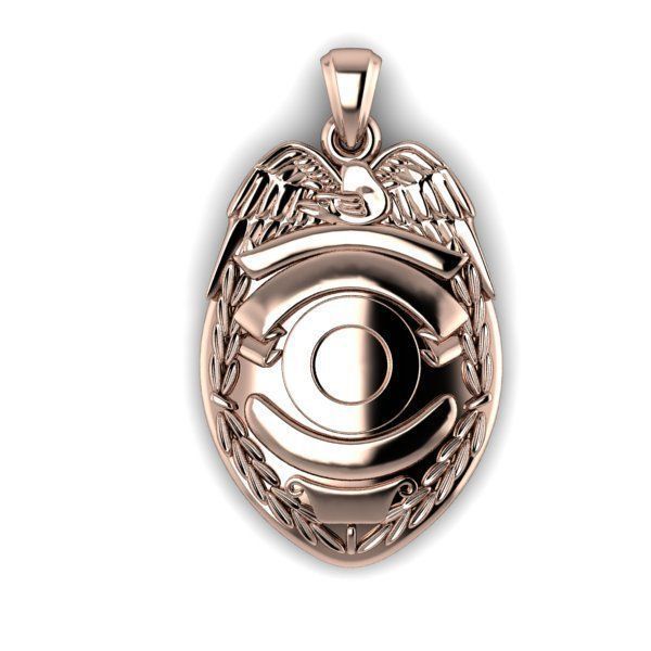 Personalize Police Badge with Your Rank  Number  Department 3D print model_20