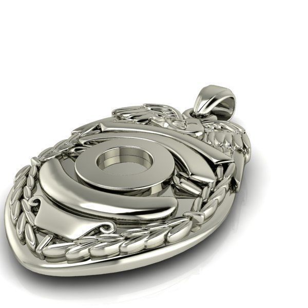 Personalize Police Badge with Your Rank  Number  Department 3D print model_23