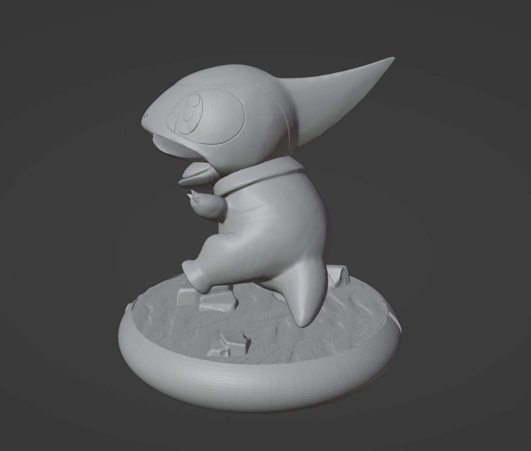 Axew pokemon 3D print model 3D print model_6