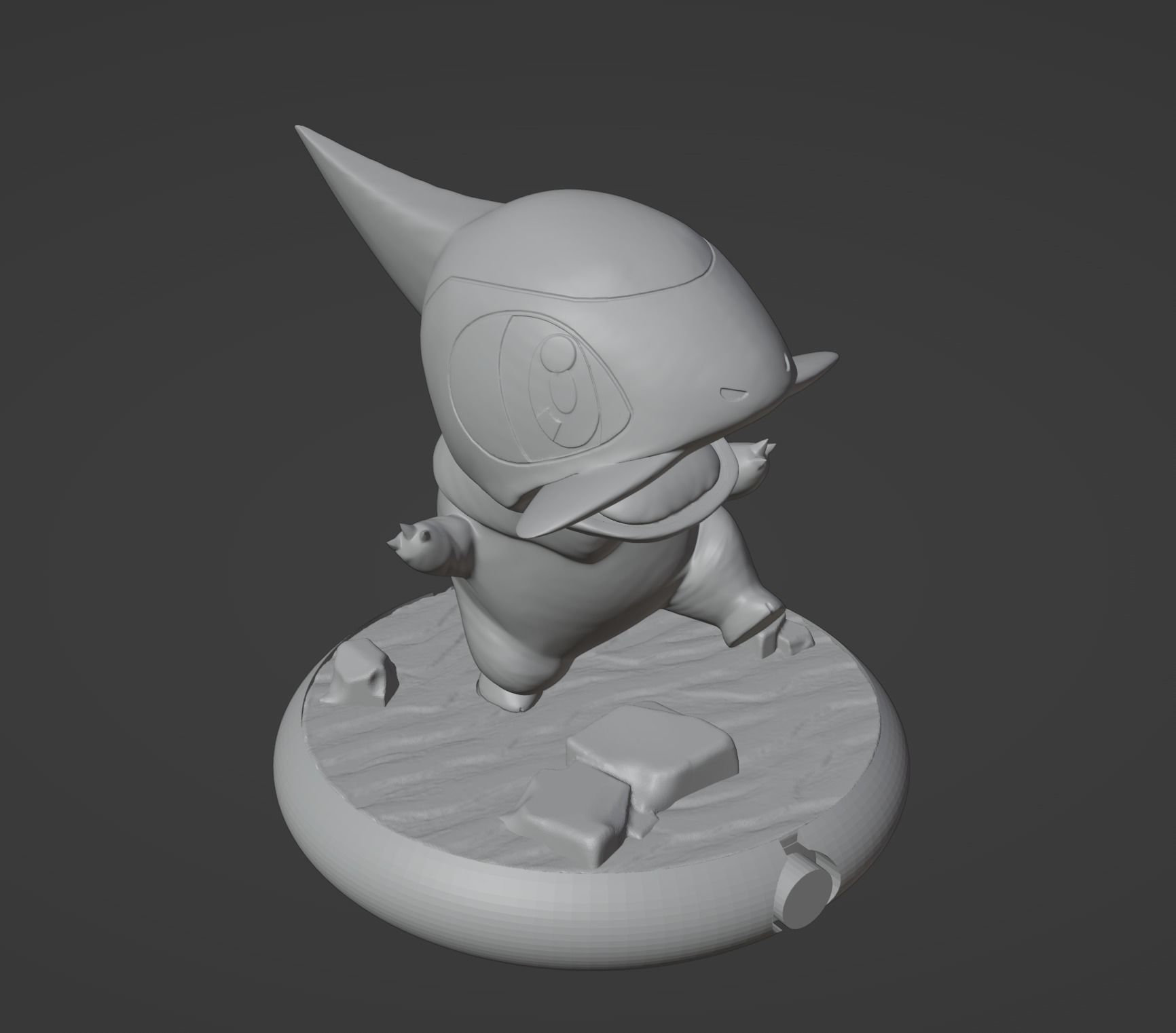 Axew pokemon 3D print model 3D print model_4