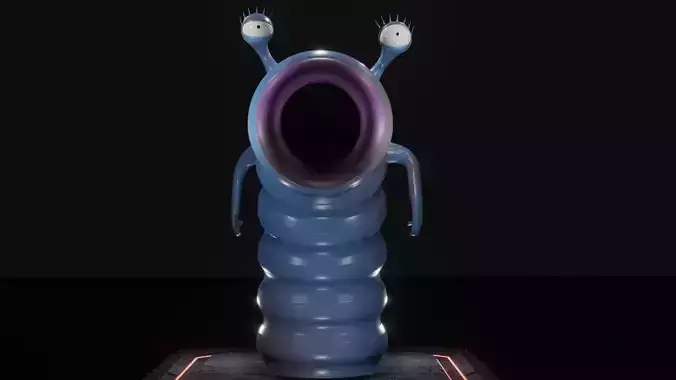 Bladis fantasy character alien  Low-poly 3D model