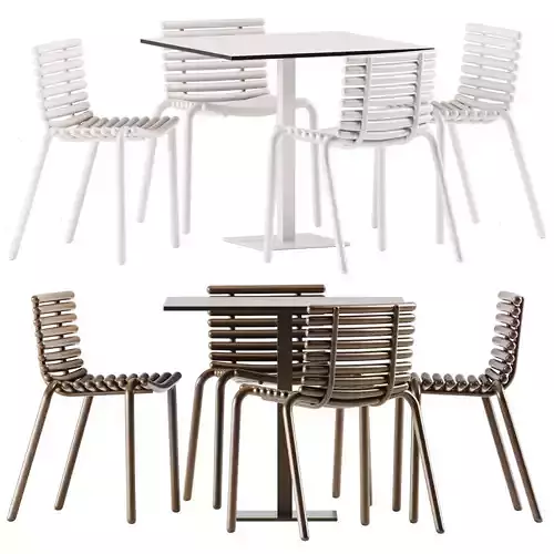 Mona Table and Tuba Chair by Diabla