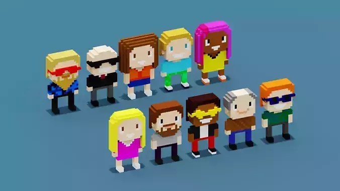 Voxel Character Collection