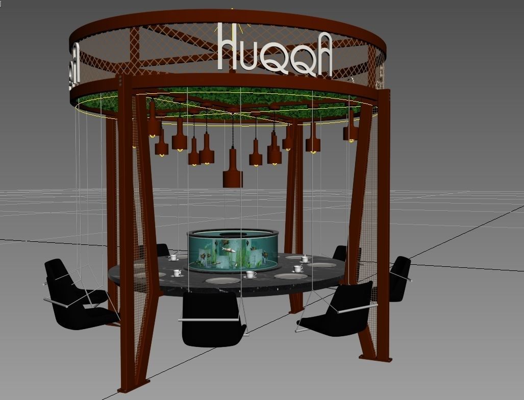 swing table new design special design 3D model_2