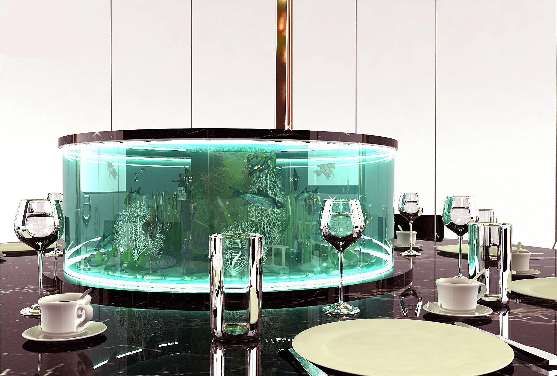 swing table new design special design 3D model_1