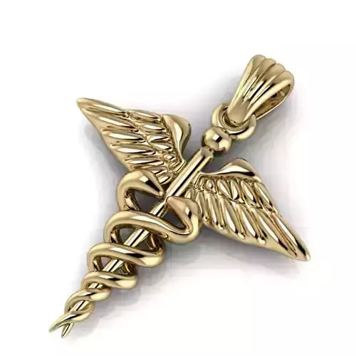 Caduceus Medical Pendant Logo