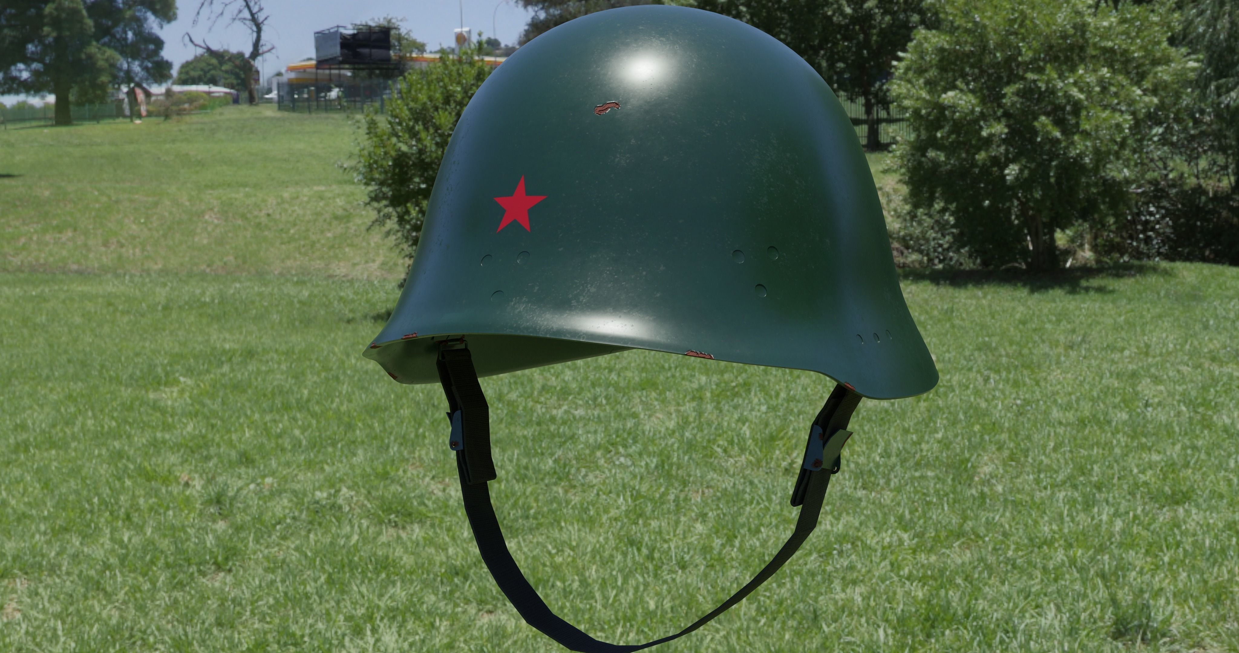 Military helmet 3D model_0