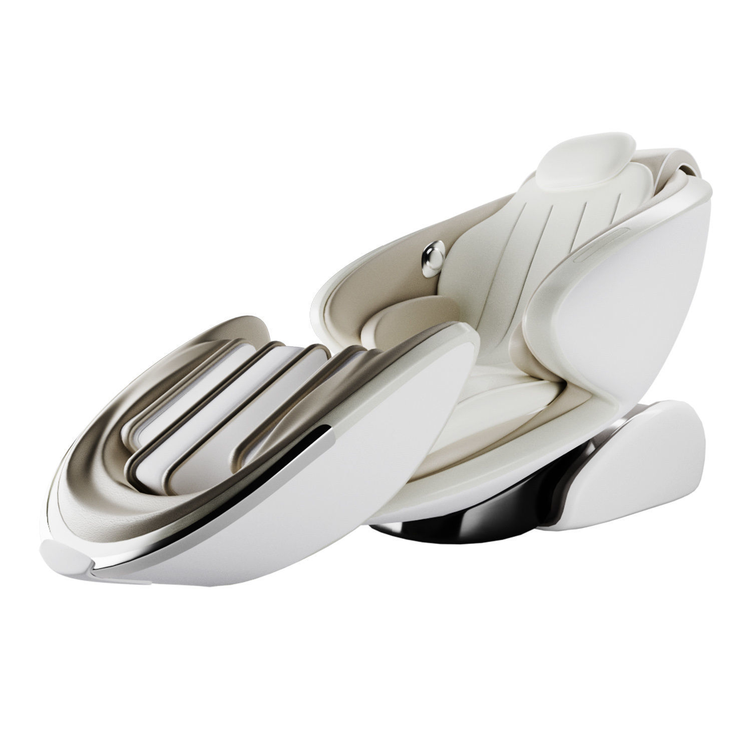 Space capsule massage chair gives you future massage  Low-poly 3D model_1