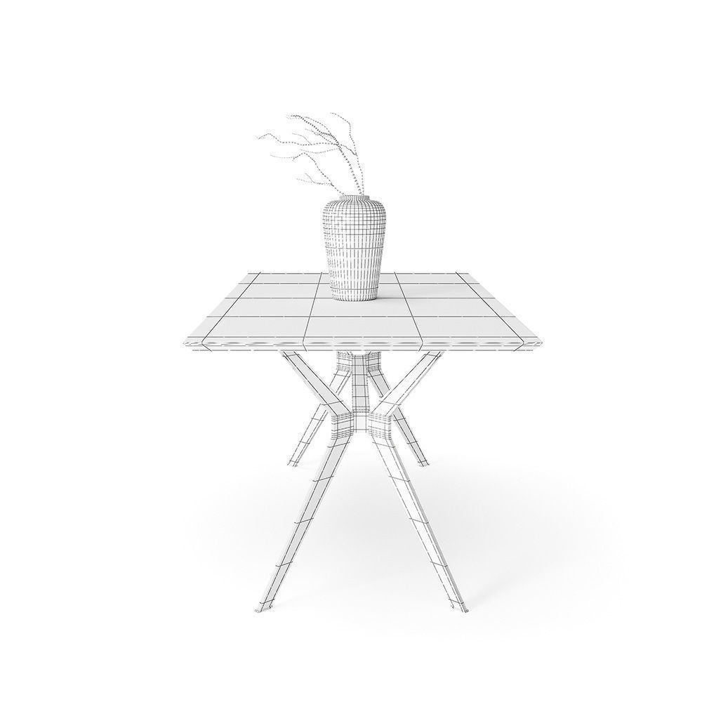 Downtown dining table 3D model_8
