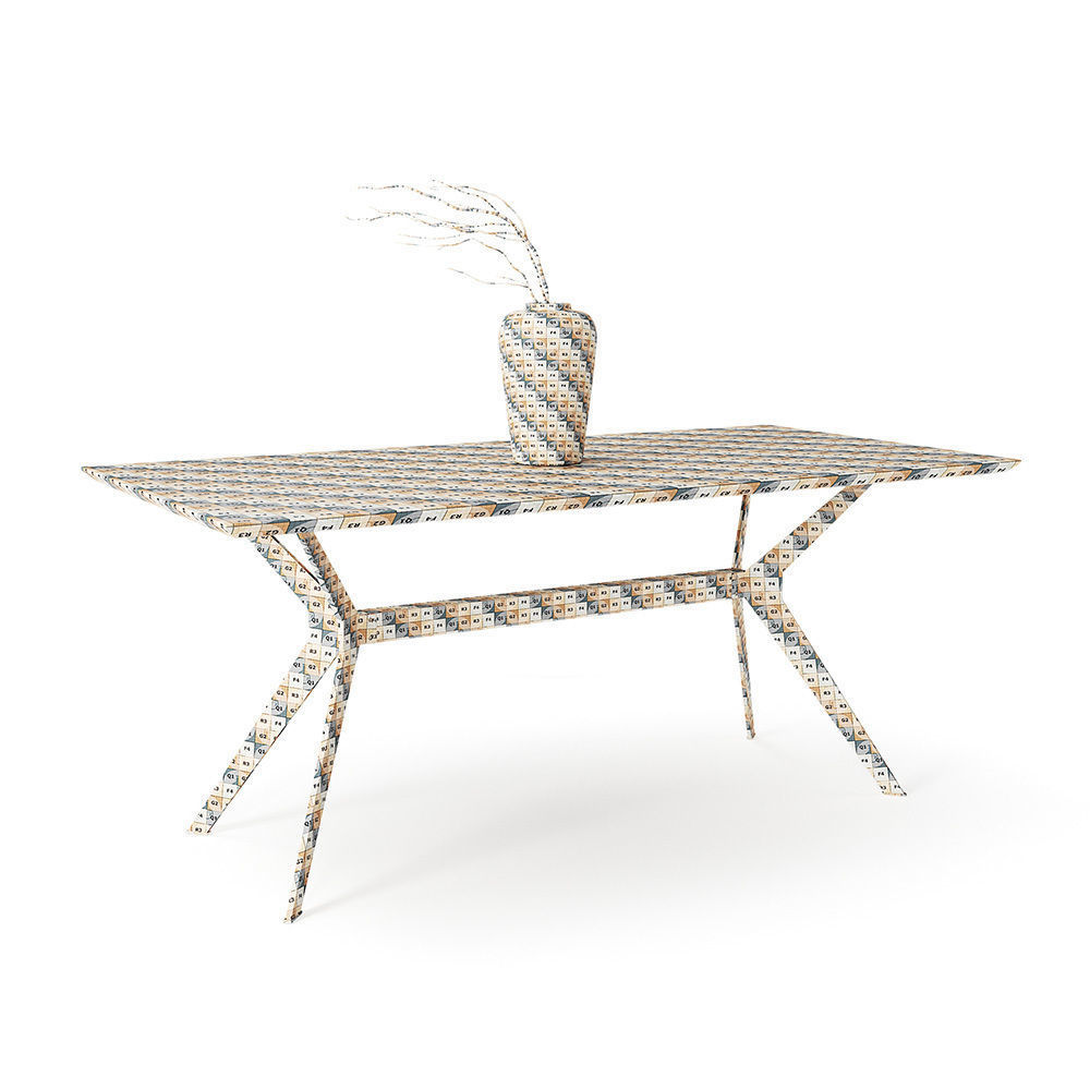 Downtown dining table 3D model_6