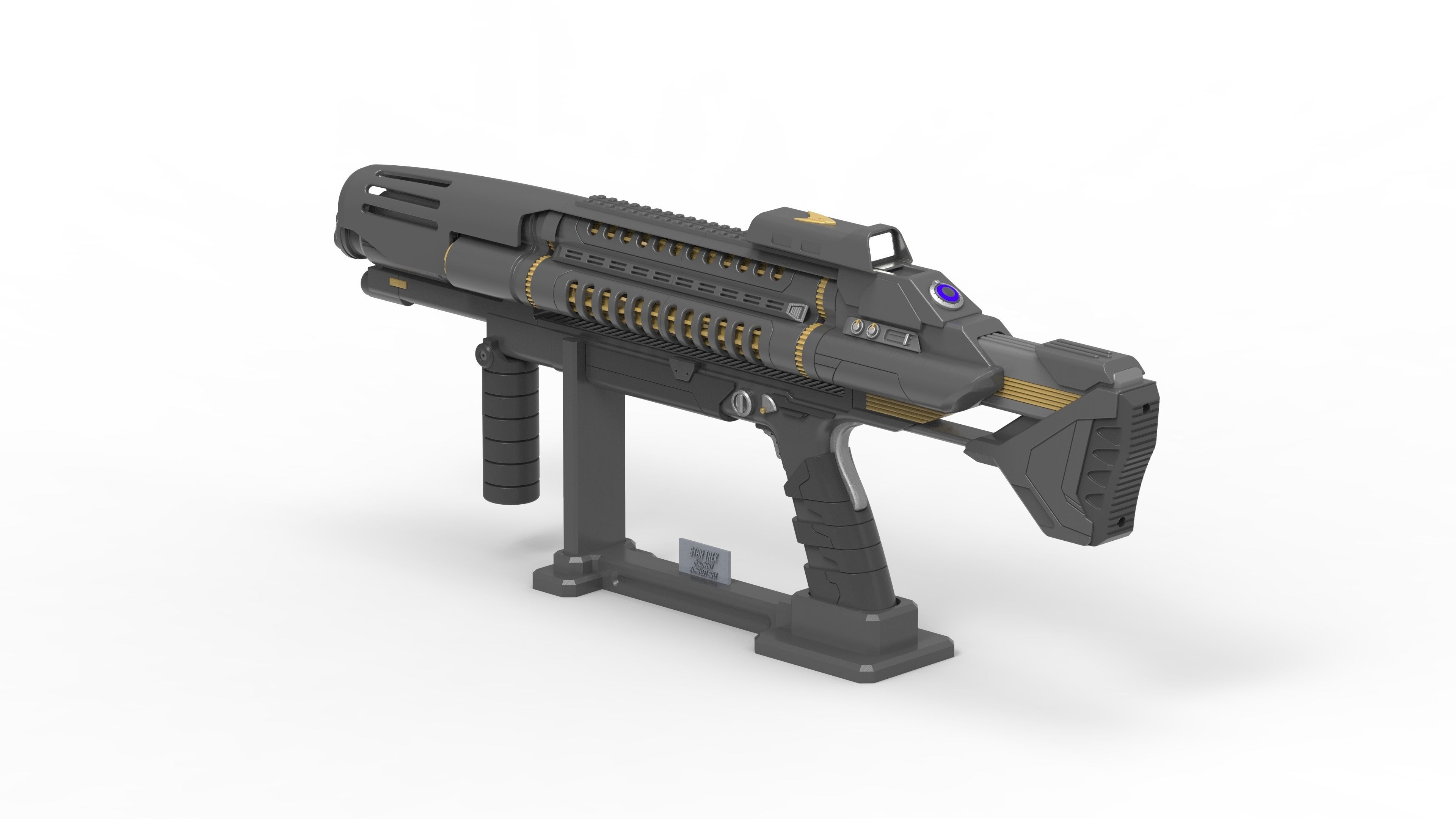 Starfleet Phaser - Star Trek Discovery - Commercial - Printable 3D print model_4