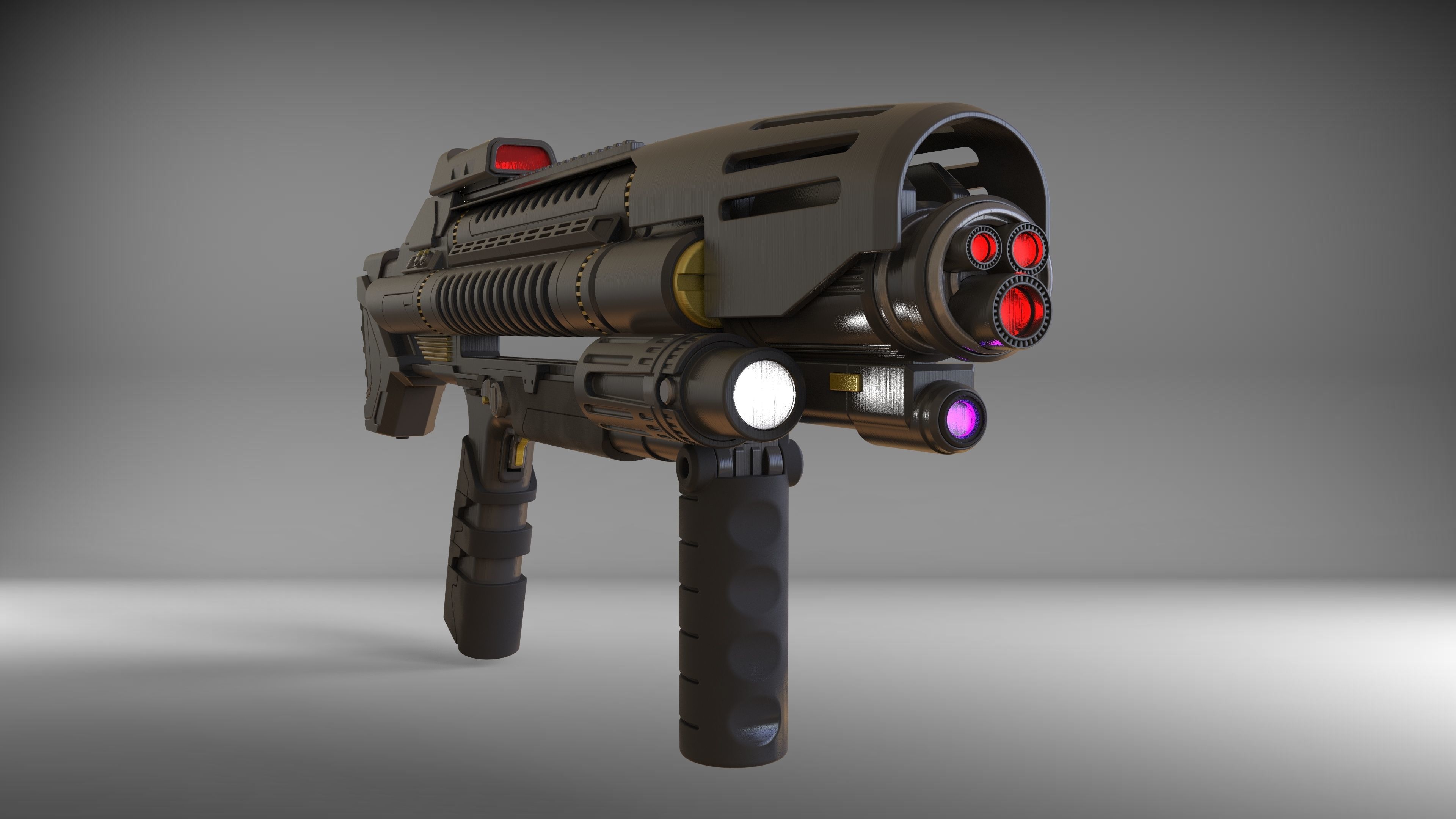 Starfleet Phaser - Star Trek Discovery - Commercial - Printable 3D print model_7