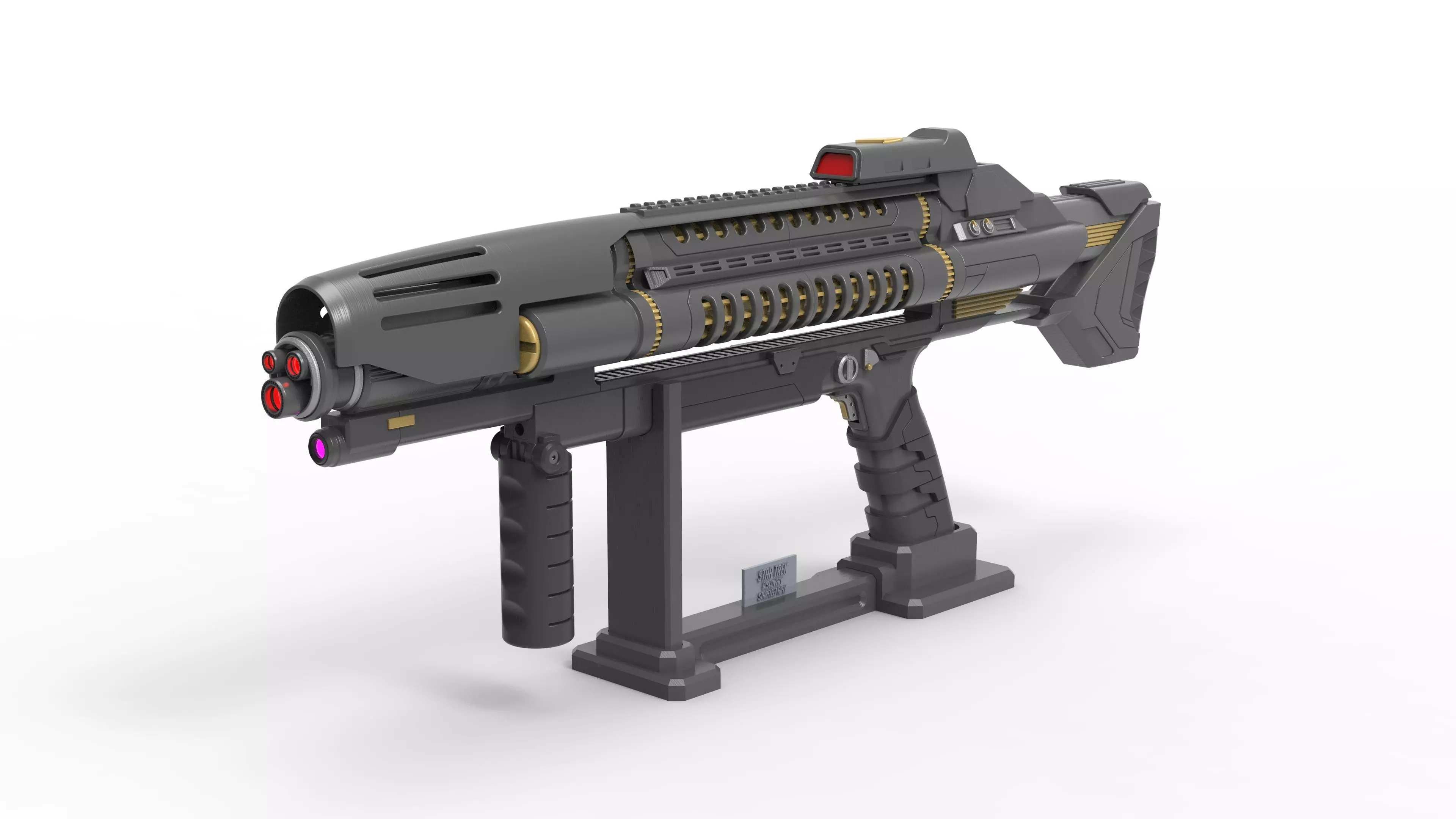 Starfleet Phaser - Star Trek Discovery - Commercial - Printable 3D print model_0