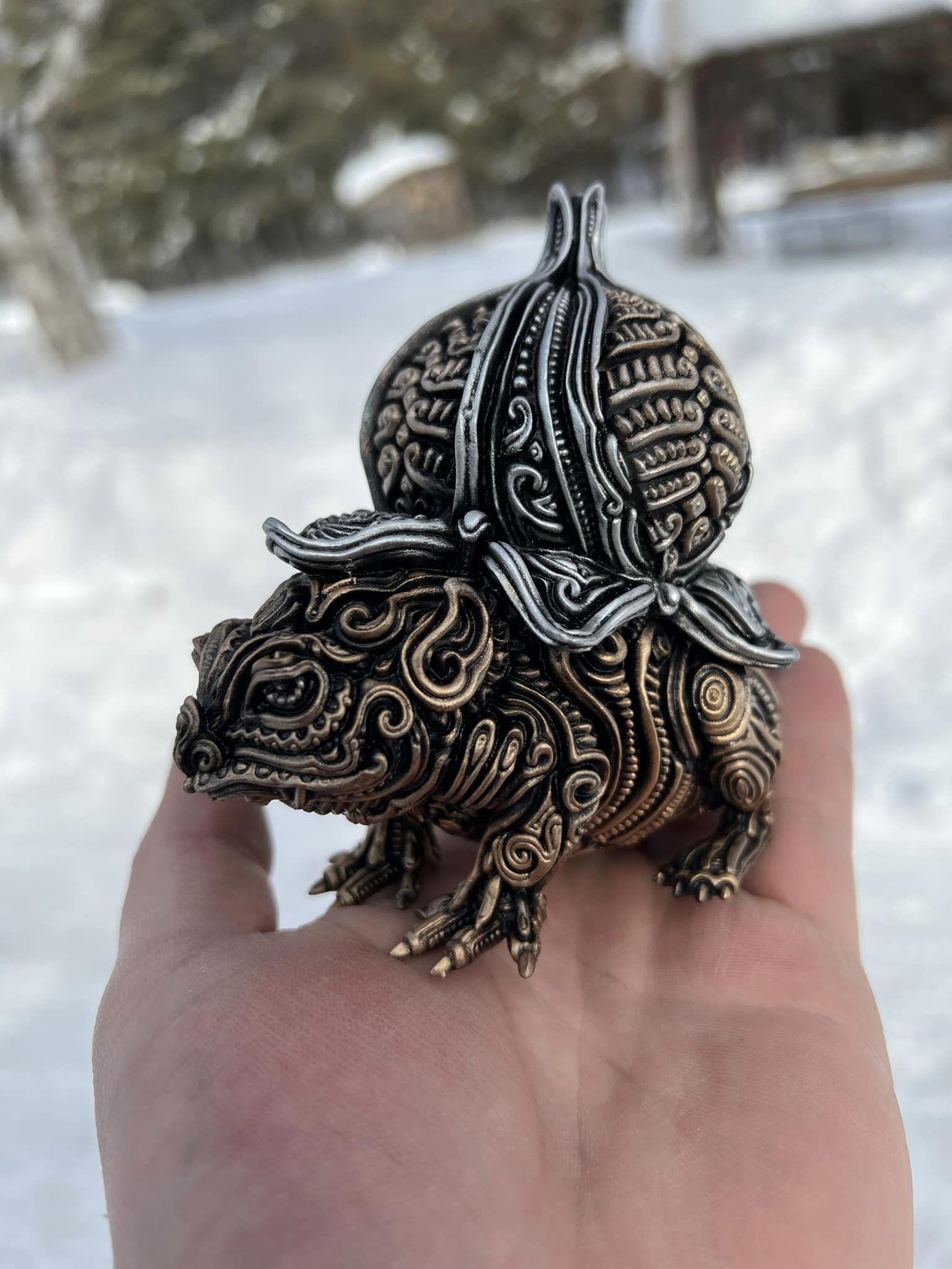 Ornate Bulbasaur  3D print model_2