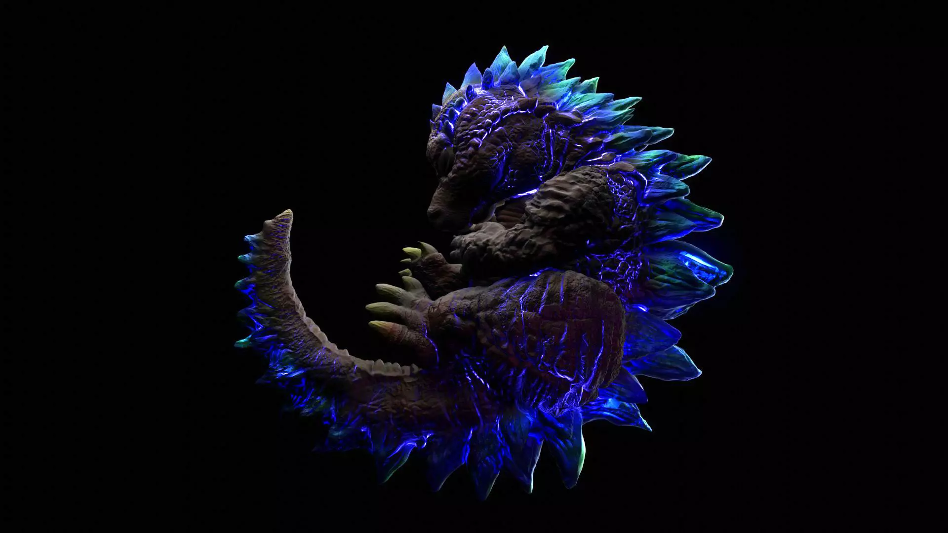 BABY GODZILLA LIGHT 3D print model_0
