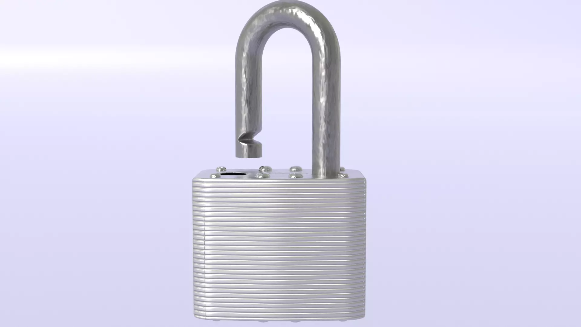 Sturdy Lock 3D model_0