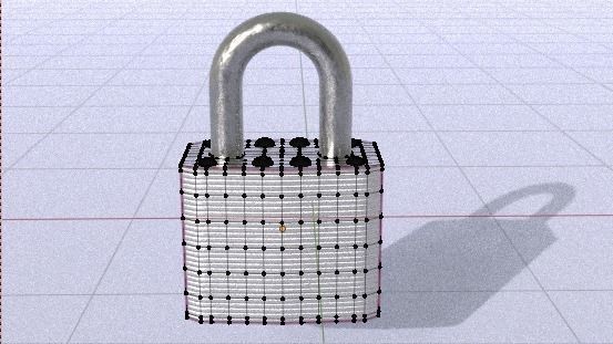 Sturdy Lock 3D model_2