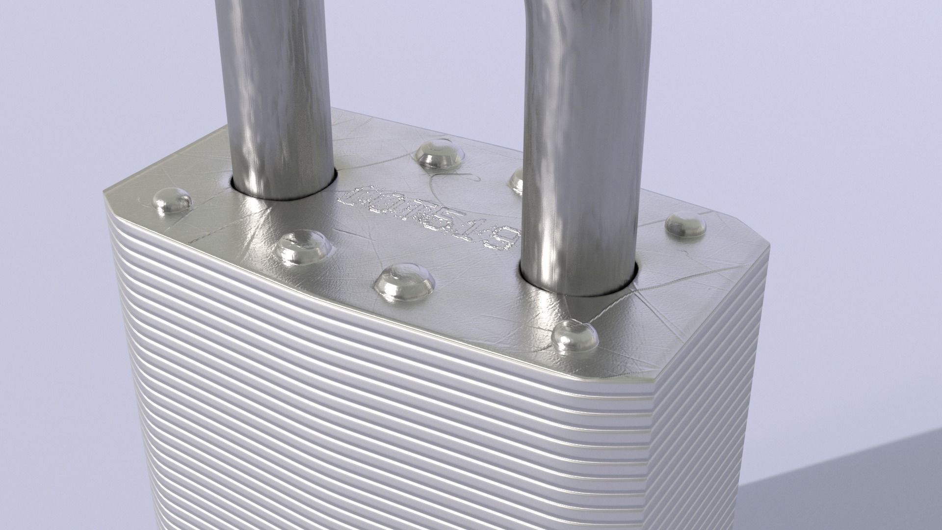 Sturdy Lock 3D model_1