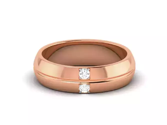Diamond Band Ring 3dm render detail  3D print model